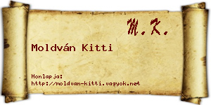 Moldván Kitti névjegykártya